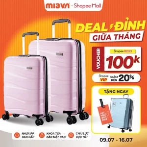 2 Vali Kéo MIAvn Du Lịch Pisani LANI - Size 20/24/28 Nhựa PP Siêu Bền, Hạn Chế Bể Vỡ, Khoá TSA Bảo Mật