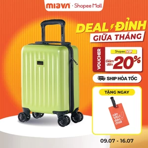 Vali Kéo Mini MIAvn Larita LANCA - Size 16 Inch, Nhựa ABS Cứng Cáp, Bánh Xe Đôi Tháo Rời, Khoá Kéo