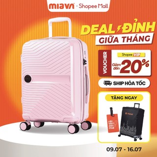 Vali Kéo MIAvn Du Lịch Pisani DEMILI - Size 20/24/28 Nhựa PP Hạn Chế Bể Vỡ, Dây Kéo Đôi, Ngăn Nới Rộng,Bảo Hành Trọn Đời