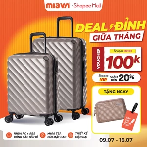 Combo 2 Vali Kéo MIA Larita WENY - Size 20/24/28, Nhựa PC/ABS Cứng Cáp Bền Bỉ, Bảo Hành Trọn Đời