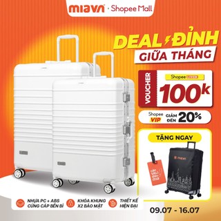 Combo 2 Vali Khoá Khung MIAvn Larita HILARY Size 20/24/28 - Nhựa PC/ABS Bền Bỉ Cao Cấp, Khoá Khung Bảo Tuyệt Đối
