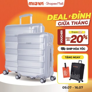 Combo 2 Vali Kéo Pisani TATTI - Size 20/24/28 inch, Nhựa PC Cao Cấp, Khoá Số TSA, Khay Để Nước, Bảo Hành Trọn Đời