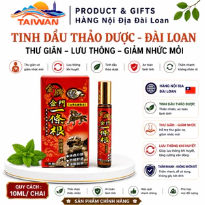 Tinh dầu Rễ Nhất Điều Căn giảm nhức mỏi đầu lăn hình viên bi Đài Loan 10m/chai