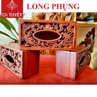 Hộp Đựng Khăn Giấy (Giấy Ăn) Bằng Gỗ Hương Sang Trọng/Đẹp Để Bàn [Hình Vuông, Hình Chữ Nhật]