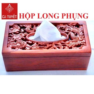 Hộp Đựng Khăn Giấy (Giấy Ăn) Bằng Gỗ Hương Sang Trọng/Đẹp Để Bàn [Hình Vuông, Hình Chữ Nhật]