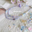 Móc khóa móc điện thoại keychain túi xách Tím pha lê Handmade có hướng dẫn