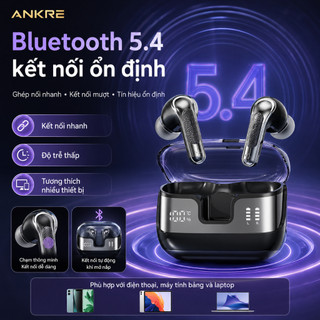 Tai Nghe Bluetooth Không Dây ANKRE TWS 5.4, Âm Thanh Nổi 360°, Màn Hình LED Hiển Thị Pin, Cảm Ứng Thông Minh, 4 Màu