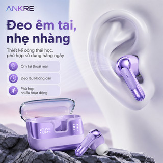 Tai Nghe Bluetooth Không Dây ANKRE TWS 5.4, Âm Thanh Nổi 360°, Màn Hình LED Hiển Thị Pin, Cảm Ứng Thông Minh, 4 Màu
