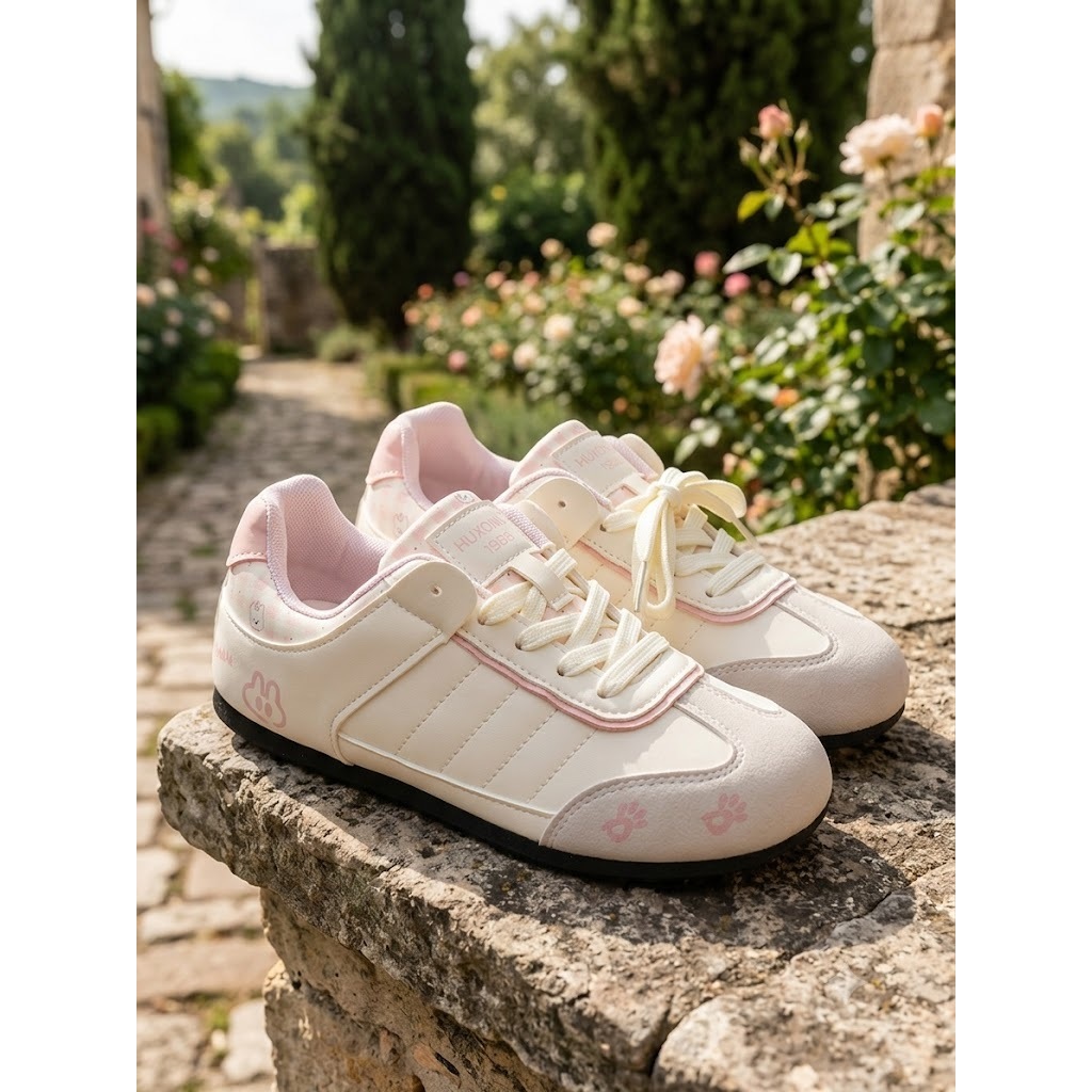 Giày thể thao sneaker nữ dáng ôm chân họa tiết thỏ con,chó Corgi đáng yêu phong cách Ulzzang Hàn Quốc