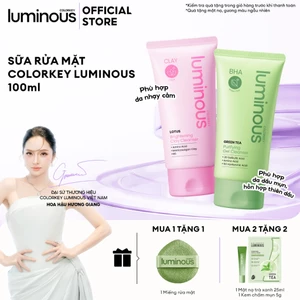 Sữa Rửa Mặt |COLORKEY LUMINOUS| Kiềm Dầu, Làm Sạch Sâu Không Khô Da| Cho Da Dầu Mụn, Nhạy Cảm |100g