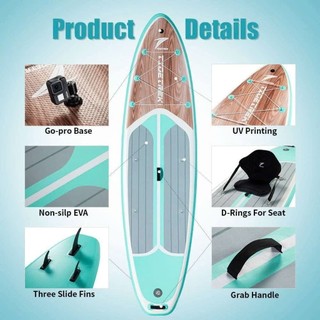 HORIZON - Thuyền SUP câu cá kèm ghế - 72D - TIDETREK - Thuyền SUP / Ván chèo đứng bơm hơi