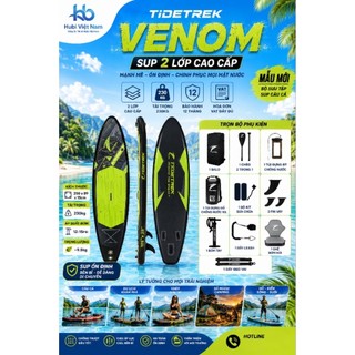 VENOM - Thuyền SUP câu cá kèm ghế - 73C - TIDETREK - Thuyền SUP / Ván chèo đứng bơm hơi