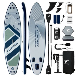 GLACIER - Thuyền SUP câu cá kèm ghế - 73F - TIDETREK - Thuyền SUP / Ván chèo đứng bơm hơi