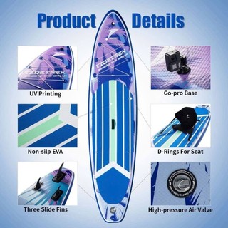 NEON FLOW - Thuyền SUP câu cá kèm ghế - 71L - TIDETREK - Thuyền SUP / Ván chèo đứng bơm hơi