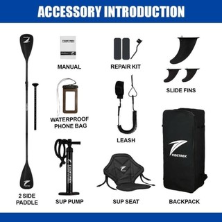 NEON FLOW - Thuyền SUP câu cá kèm ghế - 71L - TIDETREK - Thuyền SUP / Ván chèo đứng bơm hơi