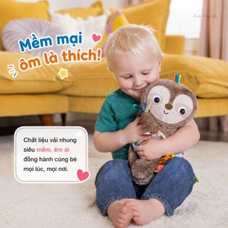 Bright Starts Slingin' Sloth Travel Buddy - Thú Bông Treo Xe Đẩy, Nôi Cũi Cho Bé Sơ Sinh