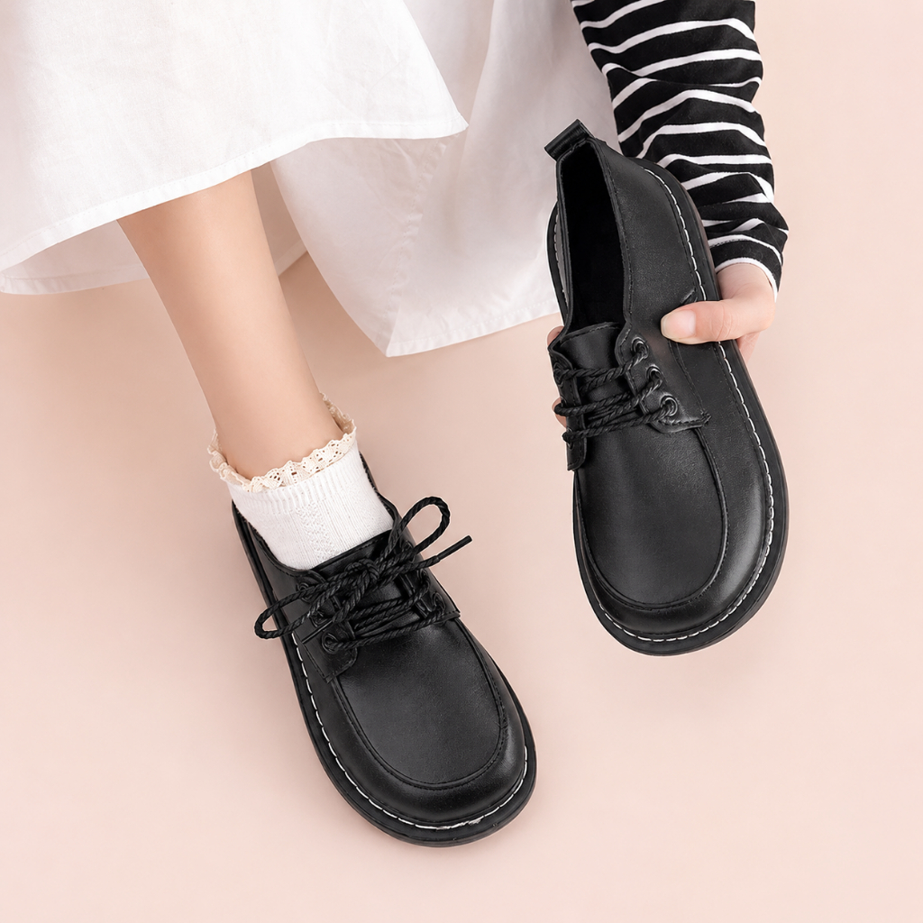 Giày oxford nữ đế bệt phong cách Hàn Quốc ulzzang dễ phối đi chơi, đi học