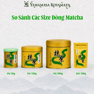 Bột Matcha Hãng Yamamasa Koyamaen Size Lớn Trà Xanh Thương Hạng Unami Đậm Đà Béo Ngậy Ngọt Dịu M63