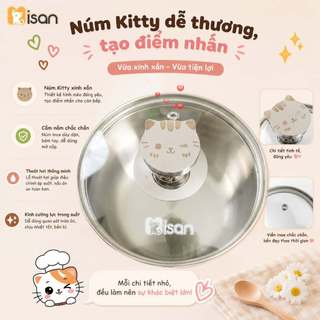 Quánh inox 304 nấu cháo ăn dặm cho bé MISAN đa năng dùng mọi loại bếp, nồi nấu bột cháo cho bé