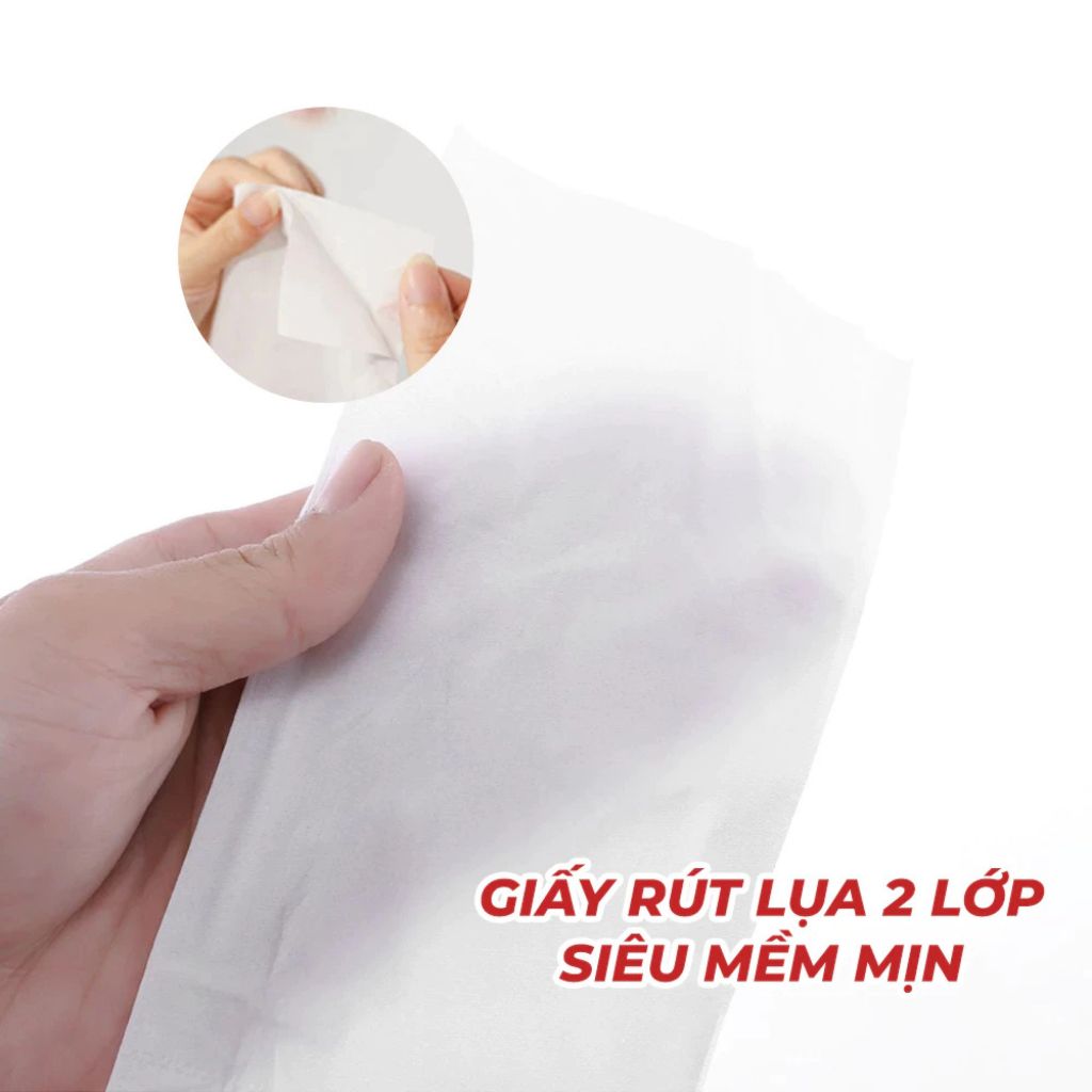 [HỎA TỐC] Giấy Ăn Rút Lụa Silkwell Giấy Ăn Xanh Rút 250 Tờ/Gói/2 Lớp Thùng 9/18 Gói - Mềm Không Mủn
