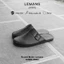 Dép Sục nam Round Mules LEMANS R4M03 - Da bò thô, đế cao su có mùi thơm, thiết kế quai trẻ trung, Bảo hành 12T