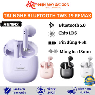 Tai Nghe Bluetooth Remax TWS-19 Marshmallow Series - Cảm Ứng Chạm, Không Độ Trễ Khi Chơi Game