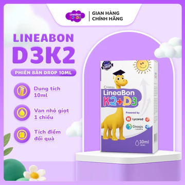 LineaBon vitamin D3 K2 - Hỗ trợ hấp thu canxi - Vitamin cho bé - Group