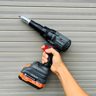 Máy rút đinh tán rive dùng pin STARKER động cơ không chổi than chân pin makita phổ thông