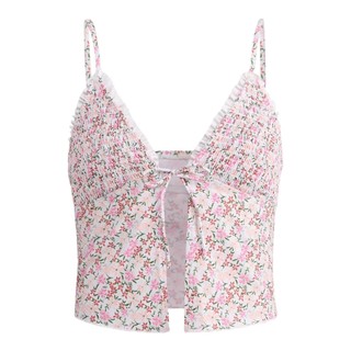Bikini 2 mảnh nữ, bộ bơi đi biển kín đáo, họa tiết hoa nhí, áo không đệm ngực hàng xuất dư cao cấp