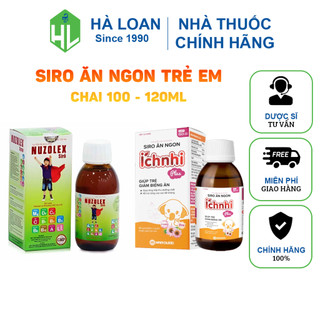 Siro ăn ngon trẻ em - Kích thích tiêu hoá, giúp trẻ ăn ngon miệng, tăng miễn dịch (Lọ 100 - 120ml)