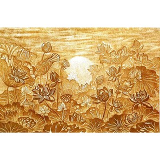 Tranh 3d dán tường bằng vải lụa cao cấp vị trí ban thờ, bàn thờ gia tiên...