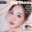 Lens mắt 708 Brown màu nâu đen filter tự nhiên, có viền, size nhỏ - thương hiệu LUNA EYES