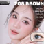 Lens mắt 708 Brown màu nâu đen filter tự nhiên, có viền, size nhỏ - thương hiệu LUNA EYES
