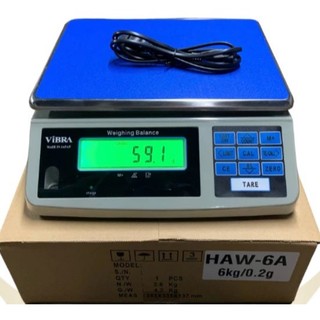 Cân điện tử chính xác cao Thương Hiệu ViBRA Nhật Bản định lượng 30kg 15kg 6kg 3kg HAW