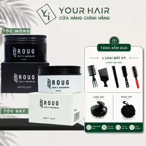 Sáp vuốt tóc Roug Đen Matte Clay 90gr | Roug Trắng Matt Clay 90gr | Chính hãng Roug Men's Grooming