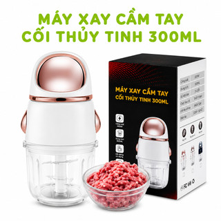 Máy Xay Thịt Cầm Tay Cối Thủy Tinh Công Suất 200W GD108 - Máy Xay Thực Phẩm Mini Thủy Tinh Cao Cấp