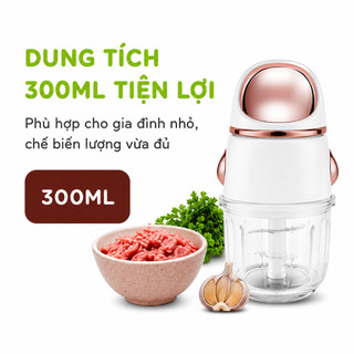 Máy Xay Thịt Cầm Tay Cối Thủy Tinh Công Suất 200W GD108 - Máy Xay Thực Phẩm Mini Thủy Tinh Cao Cấp