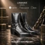 Giày nam Harness Boots Lemans HB01.2 Da bò - Đế Gót cao su vân gỗ cao 5.5cm - BH 12T