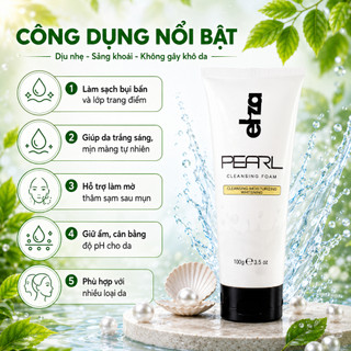 [CHÍNH HÃNG] Sữa rửa mặt ngọc trai Eliza Pearl 100g làm sạch và dưỡng sáng da