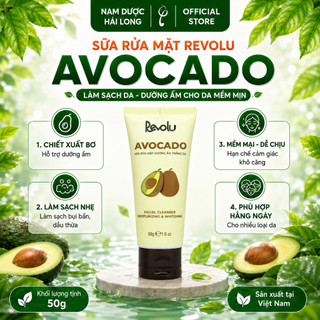 Sữa Rửa Mặt Revolu Avocado 50g - Chiết Xuất Bơ, Làm Sạch Da, Dưỡng Ẩm Cho Da Mềm Mịn