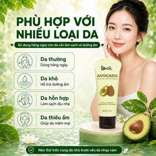 Sữa Rửa Mặt Revolu Avocado 50g - Chiết Xuất Bơ, Làm Sạch Da, Dưỡng Ẩm Cho Da Mềm Mịn