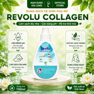 Dung dịch vệ sinh phụ nữ cao cấp Revolu Collagen làm sạch nhẹ nhàng, cân bằng pH, dưỡng ẩm da