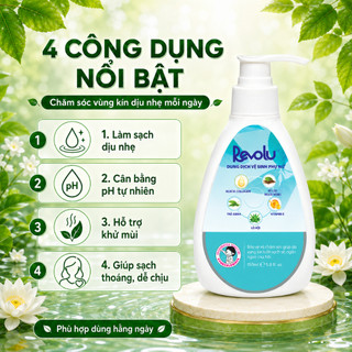 Dung dịch vệ sinh phụ nữ cao cấp Revolu Collagen làm sạch nhẹ nhàng, cân bằng pH, dưỡng ẩm da