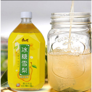 1 Thùng Nước Lê Trưng Đường Phèn, Nước Đào Mật Kangshifu Chai 1000ML Nước Hoa Quả hiệu Khang Sư Phụ