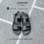 Dép da nam Sandal LEMANS quai ngang B4S03 da bò, đế cao su có mùi thơm, thiết kế quai da 3 lớp trẻ trung BH 06 T