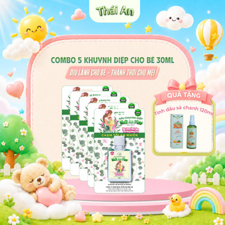 Combo 5 Dầu Khuynh Diệp Cho Bé Thái An Plus Hương Hoa/Hương Phấn