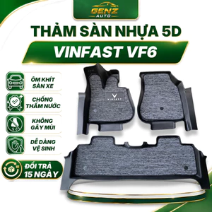 Thảm Lót Sàn VF6 Nhựa TPE 5D Tràn Viền– Chuẩn Form xe, Đúc Nguyên Khối, Chống Thấm nước, Bao đổi trả
