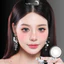 Lens mắt 811 Gray màu xám sáng, viền đen mảnh, size to - thương hiệu LUNA EYES