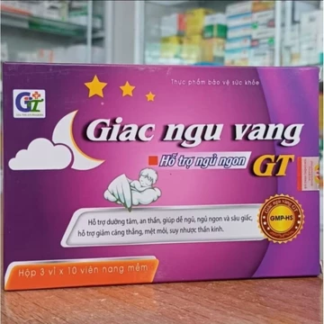 Giấc Ngủ Vàng GT hộp 30 viên - Hỗ trợ ngủ ngon, dễ ngủ, dưỡng tâm an thần