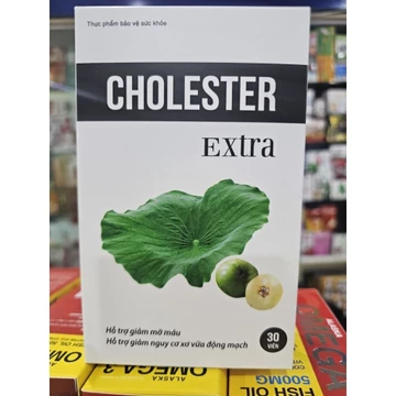 Viên uống Cholessen Extra- Hỗ trợ giảm Cholesterol, giảm mỡ máu lọ 30 viên